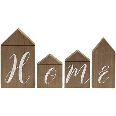 4 Set Home House Blocks - The Fox Decor